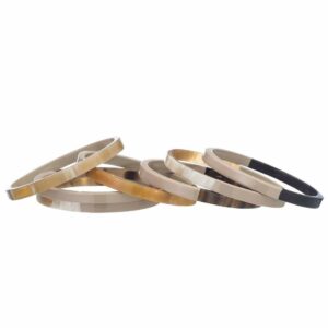 Buffalo Horn Stack Bracelets