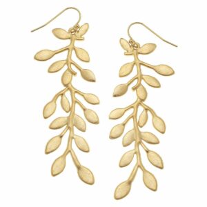 Gold Vine Earrings
