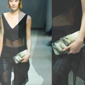Minaudière in Marble Motif Clutch