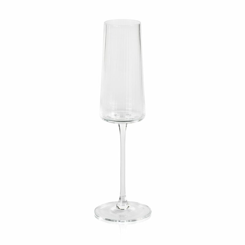 fluted textured Champagne flute