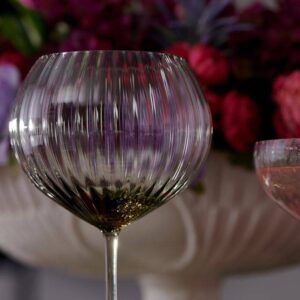 Smoke Crystal Red Wine Glasses | Set of 2 - Image 2