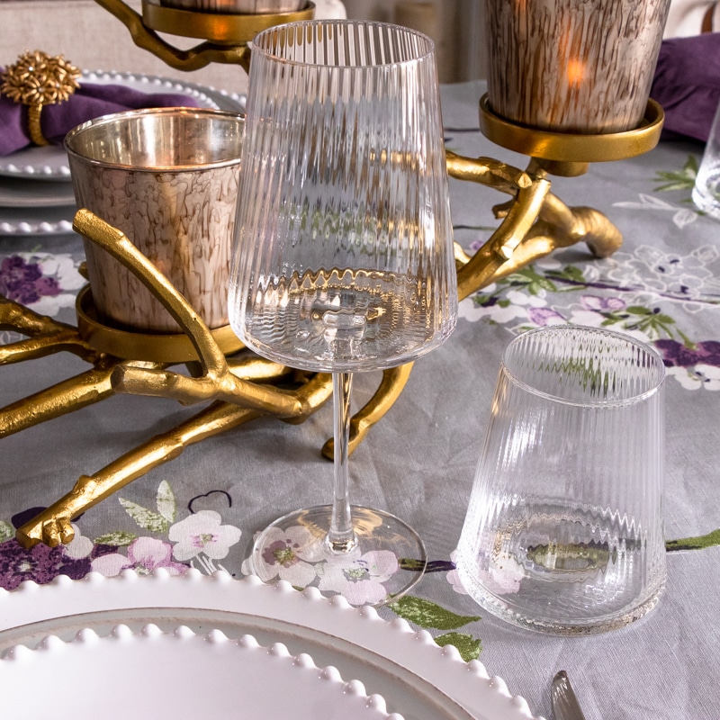 Fluted Wine Glass - Clear – The Table Fable