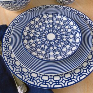 Newport Racing Stripe Rimmed Salad Plate - Image 2