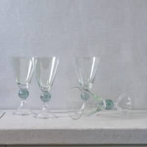 Green Tinted Glass Flute | Set of 2 - Image 2