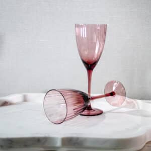 White Wine Glasses | Optic Deep Rose | Set of 2 - Image 2