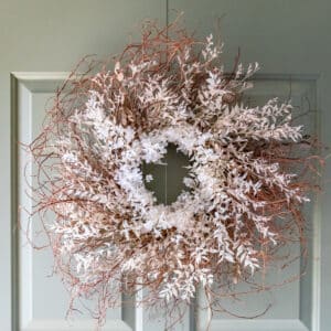 Layered Neutral Birch Wreath | Dried