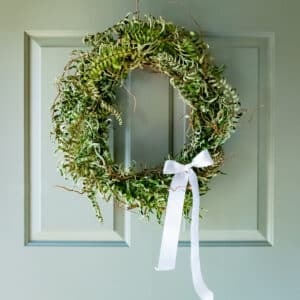 Woven Fern Wreath | Dried