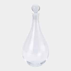 Teardrop Shaped Glass Decanter
